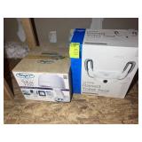 RAISED TOILET SEAT AND VINTAGE HAIR DRYER