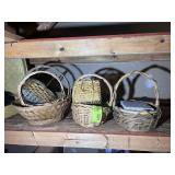 GROUP OF WICKER BASKETS
