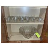 PUNCH BOWL WITH GLASSES
