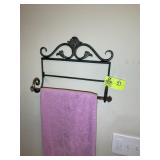 TOWEL RACK AND TOILET PAPER HOLDER