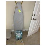 IRONING BOARD WITH FABRIC STEAMER AND BATH SCALE