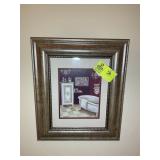 GROUP INCLUDING FRAMED DECORATIVE ITEMS 17 IN X 20
