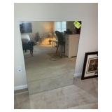 WALL MIRROR, NO FRAME, 30 IN X 42 IN
