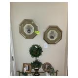 GROUP OF DECORATIVE ITEMS AND ARTIFICIAL PLANT 26