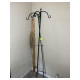 GROUP OF SHEPARDS HOOKS AND FLAG STAND