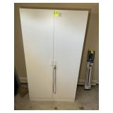 TWO DOOR CABINET, NO CONTENTS, 38.5 IN X 21 IN X 7
