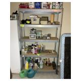 5 TIER METAL STORAGE RACK, NO CONTENTS, TO BE REMO