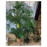 PAIR OF ARTIFICIAL INDOOR PLANTS, APPROX 4 AND 6 F