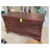 CAVALIER ONE DRAWER CEDAR CHEST, LOCK HAS BEEN REM