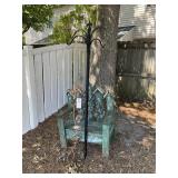 GROUP OF PLANT STANDS AND DECORATIVE METAL YARD AR