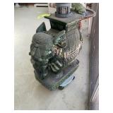 CERAMIC ELEPHANT PLANT STAND 23 IN TALL
