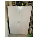LARGE 2 DOOR STORAGE CABINET, NO CONTENTS, 48 IN X