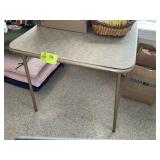 FOLDING CARD TABLE, NO CONTENTS