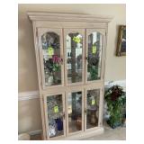 4 DOOR LIGHTED CHINA CABINET, NO CONTENTS, 44 IN X