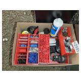 BOX OF ELECTRICAL ITEMS INCLUDING, WIRE NUTS, ELEC