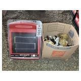 GROUP INCLUDING RED SNAPPER SOLAR FENCE CHARGER AN