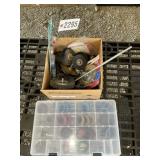 GROUP OF SANDING WHEELS, WIRE WHEELS, ETC