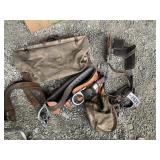 KLEIN TOOLS LINEMANS TOOL BAG WITH CLIMBING SPIKES