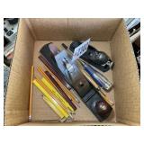 BOX WITH MILLERS FALLS PLANE AND SMALL PLANE, PENC