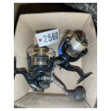 PAIR OF EAGLE CLAW SALT WATER FISHING REELS, GUN 5