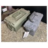PAIR OF PLASTIC AMMO CANS