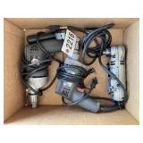 GROUP OF ELECTRIC DRILLS, BLACK AND DECKER AND SKI