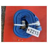 2 IN X 25 FT PVC DISCHARGE HOSE, NEW, BLUE