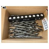 BOX WITH TAPER SHANK DRILL BITS FOR MACHINING