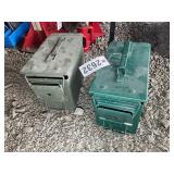 PAIR OF METAL AMMO CANS