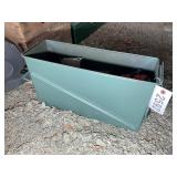 METAL AMMO CAN WITH MISC MILLING PARTS AND BOLTS