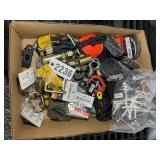 GROUP OF STRAPS, EYE HOOKS, TRACTOR ACCESSORIES