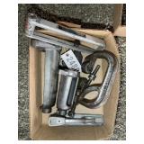 MISC GROUP INCLUDING CIRCLE CUTTER, METAL ROLLER,