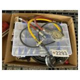 GROUP OF SPARK PLUGS, FUEL LINES, FUEL FILTERS, ET