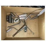 BOX WITH SPEED WRENCHES, EXTENSIONS, ETC