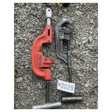 TWO LARGE PIPE CUTTERS