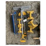 GROUP OF STANDING SEAM ROOFING TOOLS, BENDERS, WEI