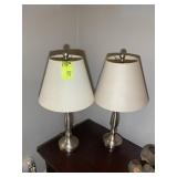 PAIR OF TABLE LAMPS, 25 IN TALL