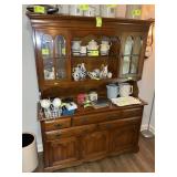 5 DOOR, 5 DRAWER CHINA HUTCH, 56 IN X 18 IN X 73 I