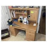 OFFICE DESK WITH HUTCH, 53.5 IN X 23.5 IN X 56 IN,