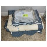 GROUP INCLUDING QUILTED BEAD SPREAD AND PILLOW SHA