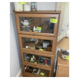 4 TIER BARRISTER CABINET, NO CONTENTS, 29 IN X 12.
