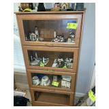 4 TIER BARRISTER CABINET, NO CONTENTS, 29 IN X 12.