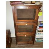 3 DOOR WOODEN CABINET, 17 IN X 11 IN X 35 IN, NO C