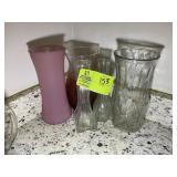 GROUP OF VASES, 9 AND 10 IN TALL