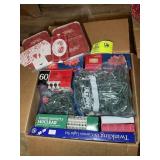 BOX WITH MISC CHRISTMAS LIGHTS