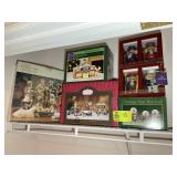 GROUP OF CHRISTMAS FIGURINES IN BOX, POTTER
