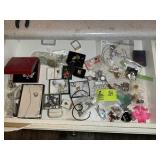 DRAWER IN MASTER BATH WITH WOMENS COSTUME JEWELRY