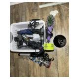 GROUP INCLUDING HAIR DRYER, CURLERS, ETC