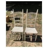 PAIR OF LADDERBACK CHAIRS