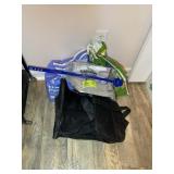 GROUP OF PET RELATED ITEMS, TRAINING PADS, CARRIER